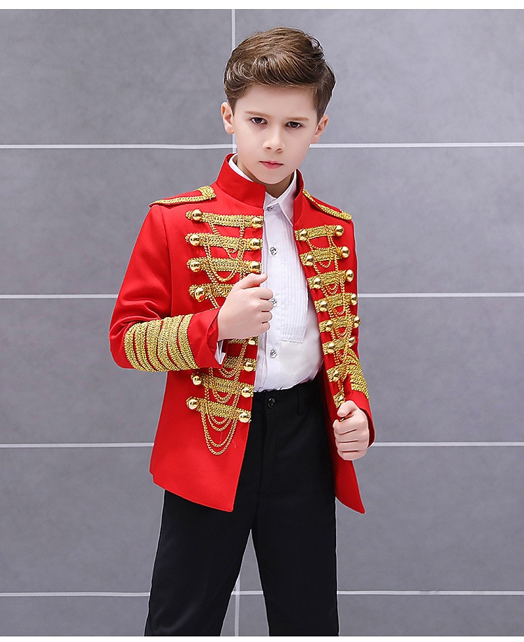 Carnival 2026 Carnival Costume 2026 Coat Suit Trousers Circus Jacket Prince Aristocrat Retro Vintage Rococo Medieval Kid's Boys' Prom Birthday Party / Evening Dress Up 2026 - $141.99 –P6