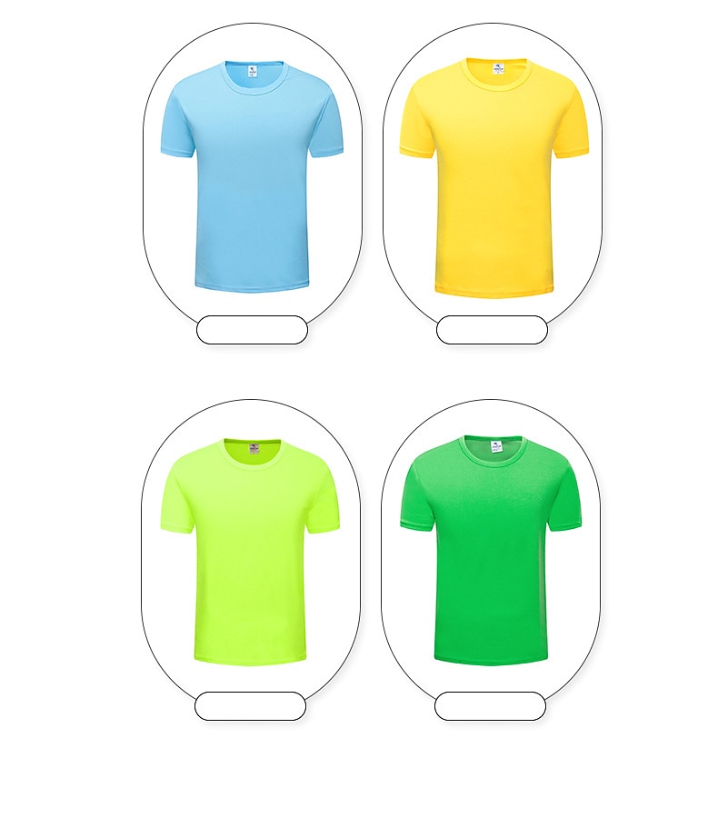 Муж. С короткими рукавами Вырез под горло Лето Однотонный Атлетический Черный Белый Желтый Футболка для мужчин 2025 - $9.99 –P7