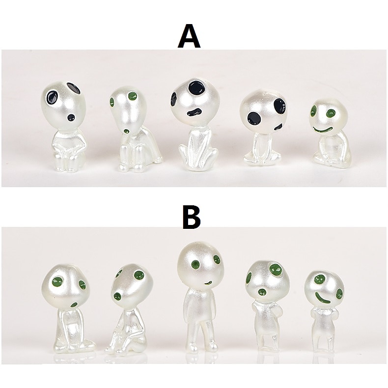 5db világító fa manók szellem hercegnő mononoke mikro táj figura dísz izzó miniatűr kertészkedés cserepes dekor 2026 - $5.99 –P6