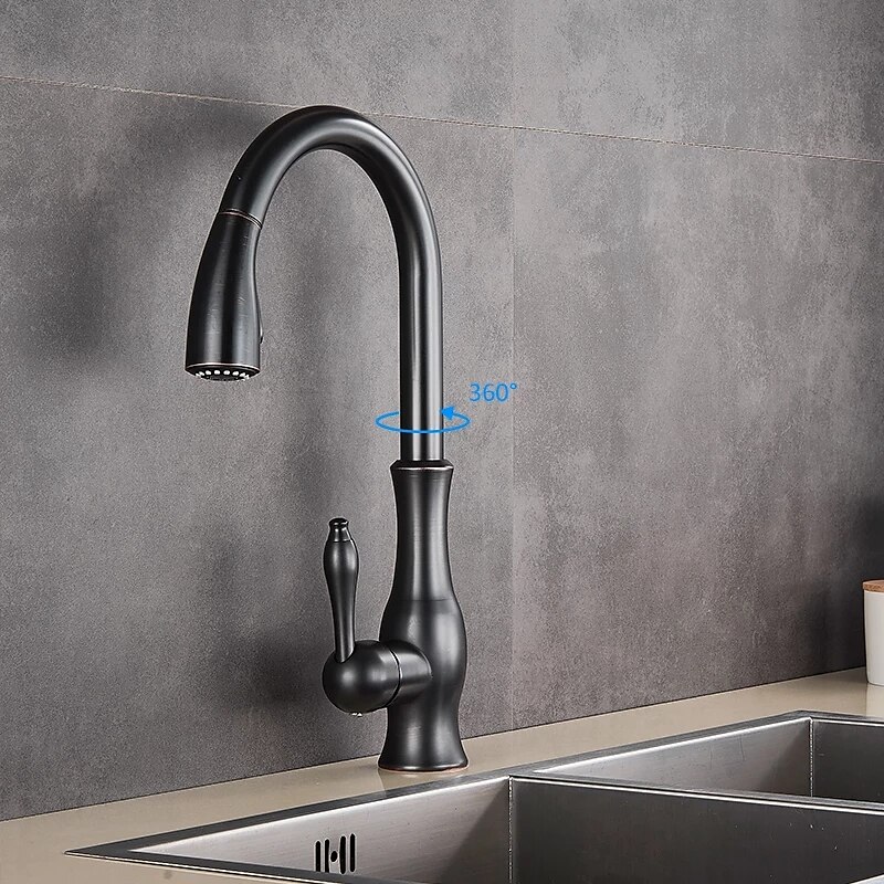 rubinetto da cucina con doccetta estraibile, ottone 2 modalità monocomando monoforo rubinetti da cucina in stile moderno con interruttore caldo e freddo del 2025 a $161.99 –P9