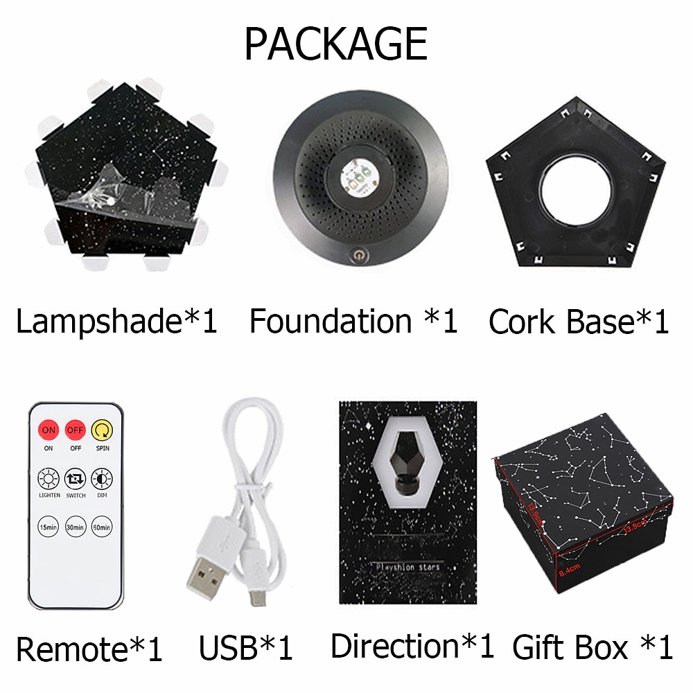 Galaxy Star Projector Starry Sky 3 Colors LED Night Light Remote Control Rotate Lamp Kids Bedroom Home Decoration for Children Gift USB Chargeable DIY Night Light 2026 - $58.99 –P17