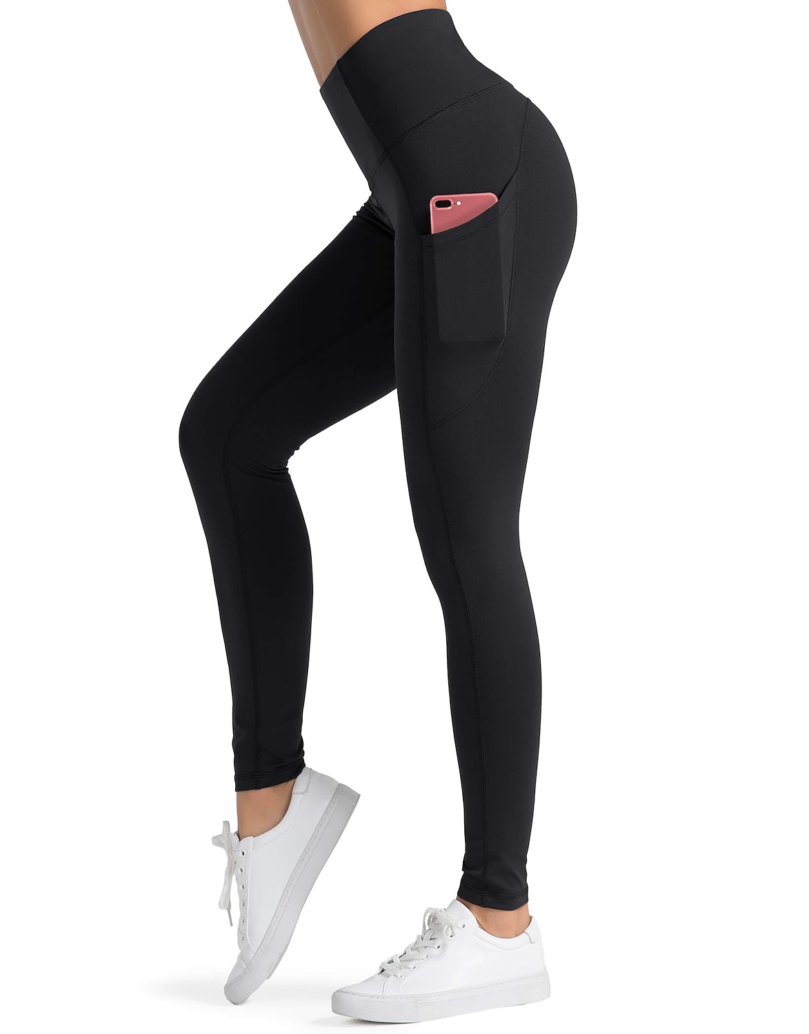 Femme Collants Legging Gris Foncé Bleu Marine Noir Taille médiale basique Sportif Yoga Aptitude Gymnastique Micro-élastique Cheville Contrôle du Ventre Couleur Pleine XS S M L XL / Grande Taille de 2025 ? $27.99 -P9