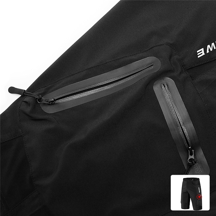WOSAWE Voor heren MTB shorts Wielrenshorts Fietsen Gewatteerde shorts MTB shorts Ruim Passend Bergracen Wegwielrennen Sport 3D-pad Fietsen Ademend Anatomisch ontwerp Zwart Groen Siliconen Kleding 2025 - $37.99 –P5