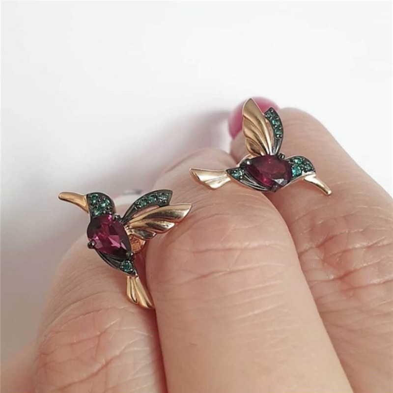 Women's Earrings Chic & Modern Street Bird Earring / Red / Blue / Fall / Winter / Spring 2025 - $6.49 –P2