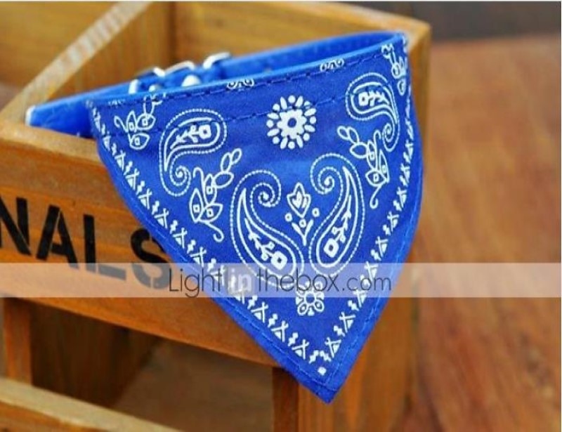 Собака Ошейники Ошейник-бандана Регулируется / Выдвижной Банданы Кожа PU Черный Красный Синий Розовый 2025 - $15.49 –P1