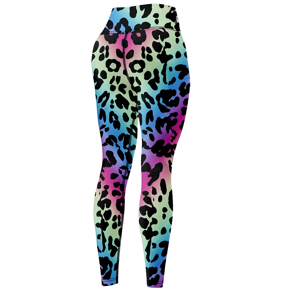 نسائي Sports Gym Leggings السراويل اليوغا خصر عالي سباندكس أزرق الشتاء بناطيل لجينجز قصيرة جلد نمر بنطلون رياضي للبطن بعقب رفع ملابس ملابس يوغا اللياقه البدنيه تمرين نادي رياضي ركض / عالية المرونة 2026 - $18.99 –P6