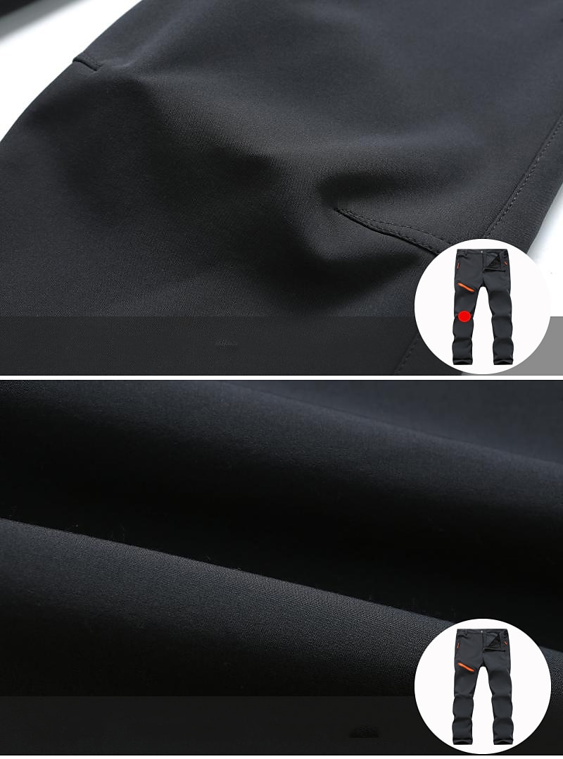 Dámské Dağcı Pantolonu Fleecové kalhoty Softshellové kalhoty Zima Venkovní Zahřívací Větruvzdorné Prodyšné Voděodolné Kalhoty Spodní část oděvu Elastický pas Kapsa na zip Černá Šedá Lov Lyže 2025 - $29.99 –P5