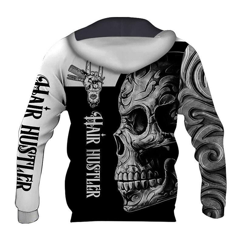 Homme Graphic Crânes Sweat à capuche Sweats à Capuche Sweat-shirt Sweat à capuche manche longue Sweat à capuche Capuche Vêtement de rue 3D effet Sport & Loisir du quotidien Noir Vert Imprimer de 2025 ? $31.99 –P5