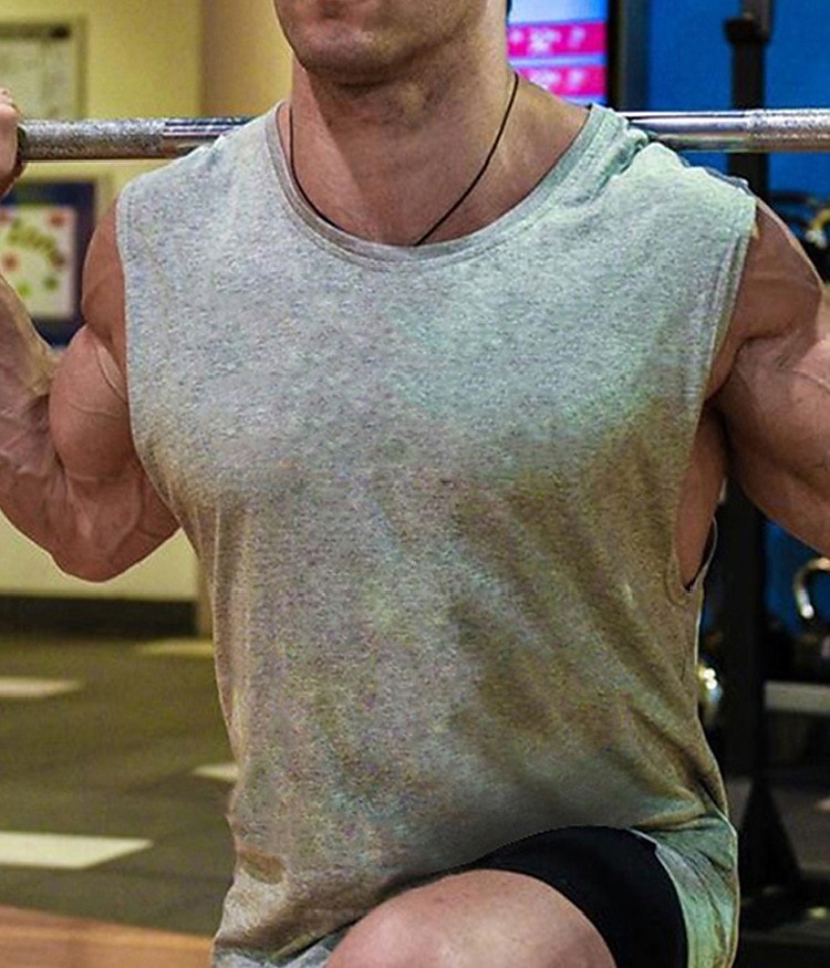 2025年 男性用 ランニングタンクトップ ワークアウト用タンクトップ ノースリーブ Tシャツ スポーツ コットン 高通気性 吸汗性 ソフト ランニング アクティブトレーニング ウォーキング スポーツウェア アクティブウェア ソリッド ブラック ホワイト イエロー コレクション – $12.99 –P5
