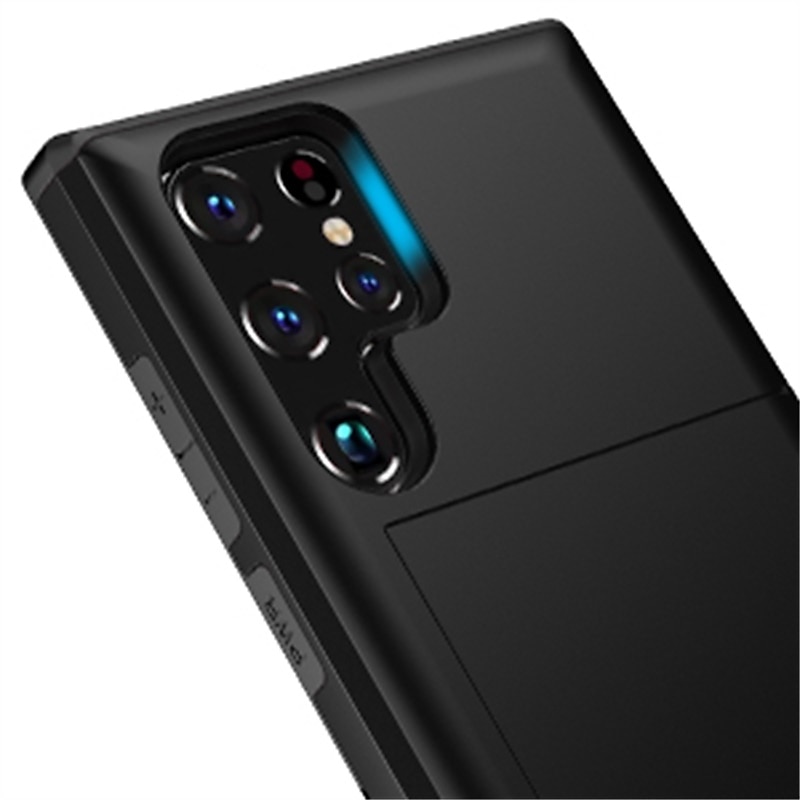 Funda para teléfono para Samsung Galaxy S24 S23 S22 S21 S20 Plus Ultra S25 Ultra funda trasera soporte para tarjetas a prueba de golpes de color sólido TPU 2025 - $13.99 –P7