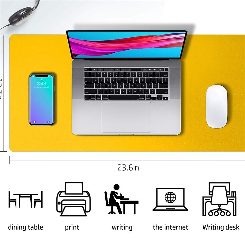 Basic Mouse Pad 35.4*17.7*0.08 inch Non-Slip Waterproof Leather Mousepad for Computers Laptop PC Office Home Gaming 2025 - $20.99 –P4