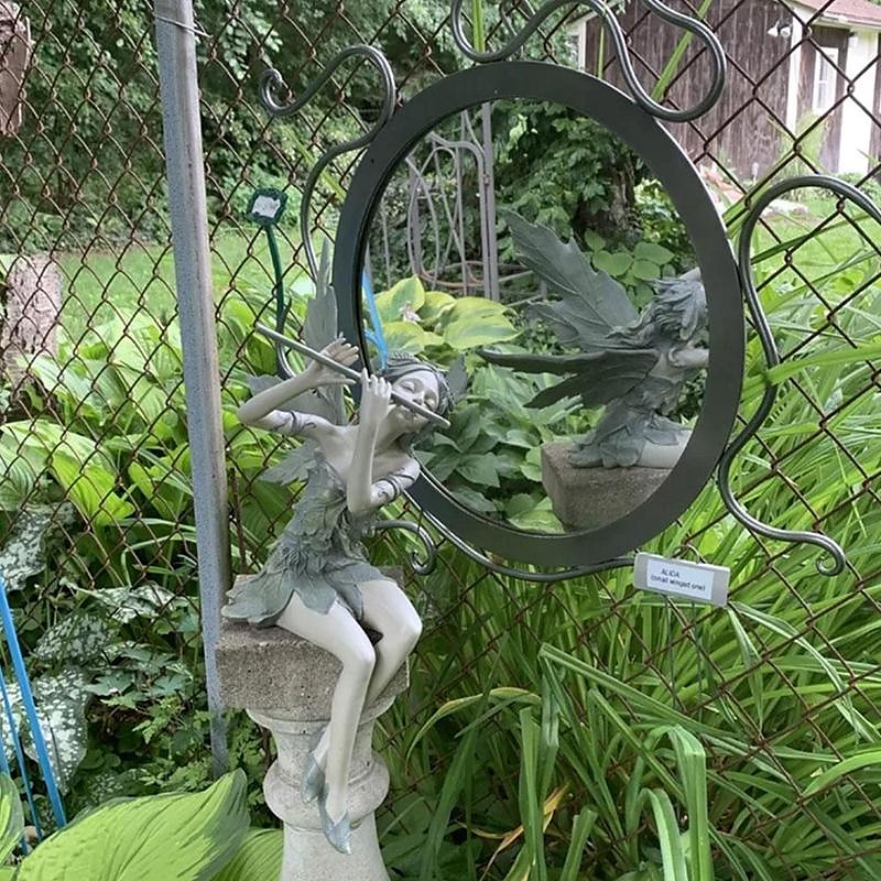 Garten Flöte Blume Fee Statue Harz Handwerk Landschaftsbau Skulptur Kunst Hof Figur sitzend Garten Haus Ornament Dekoration 2025 - $33.99 –P2
