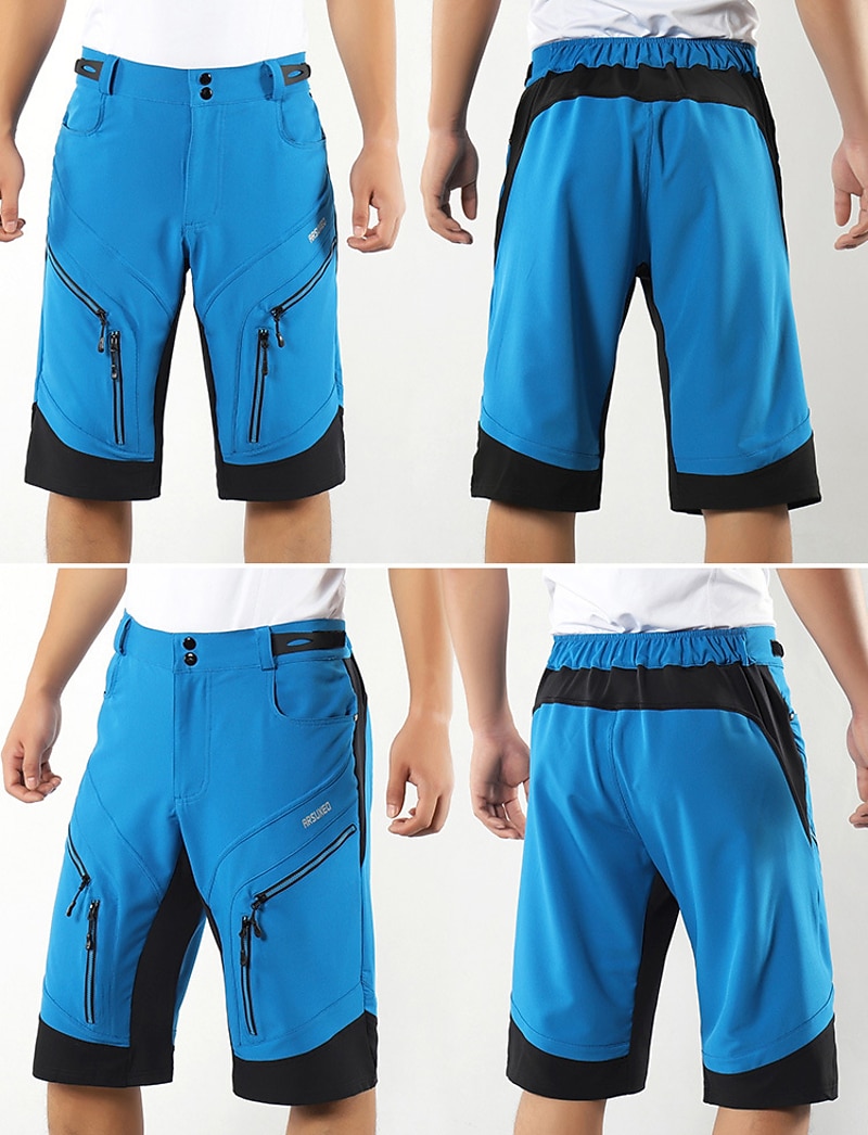 בגדי ריקוד גברים מכנסי רכיבה באגי מכנסי אופניים אופניים מכנסיים קצרים מכנסיים קצרים רחבים התאמה רגועה רכיבת הרים רכיבת כביש ספורט 3D לוח ייבוש מהיר רוכסן עמיד למים רך שחור ירוק צבא ביגוד 2026 - $59.99 –P16