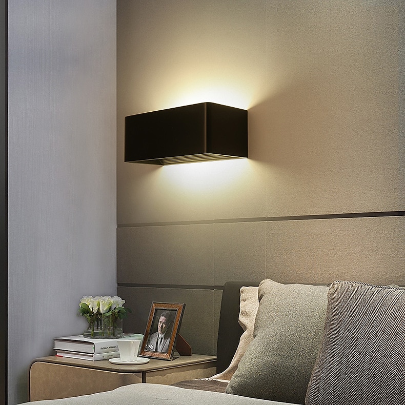 Lightinthebox applique murale d'intérieur moderne led appliques murales en métal pour chambre à coucher 220-240v 10 w de 2025 ? $99.99 –P9