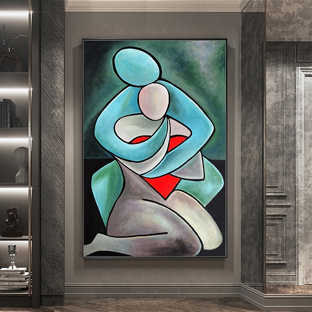 Mintura main peinture à l'huile sur toile mur art décoration moderne figure abstraite photo pour la décoration intérieure roulé sans cadre non étiré peinture de 2026 ? $67.99 –P5