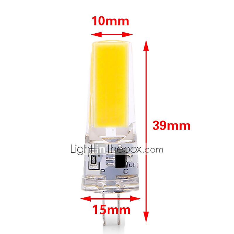 10 stücke g4 6 watt 600 lm cob led bi-pin glühbirne dimmbar für schrank licht deckenleuchten rv boote außenbeleuchtung 60 watt halogenäquivalent warmweiß kaltweiß 110~120v 2025 - $53.99 –P8