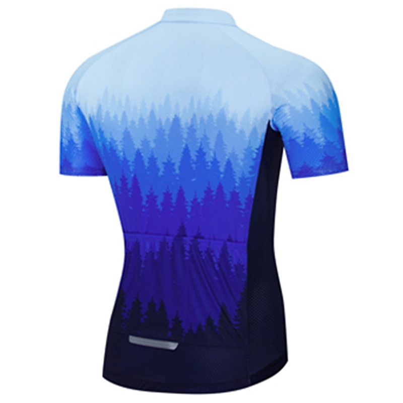 Herr Cykeltröja Kortärmad Cykel Överdelar med 3 bakfickor Bergscykling Vägcykling Andningsfunktion Snabb tork Fuktabsorberande Reflexremsa Gul Röd Grön Polyester sporter Kläder 2025 - $23.19 –P6