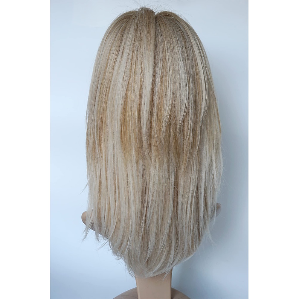 perucas longas em camadas perucas de penteado lisonjeiro perucas loiras brilhantes com raízes profundas perucas para mulheres caucasianas para festa diária perucas de festa de natal de 2025 por $22.99 -P13