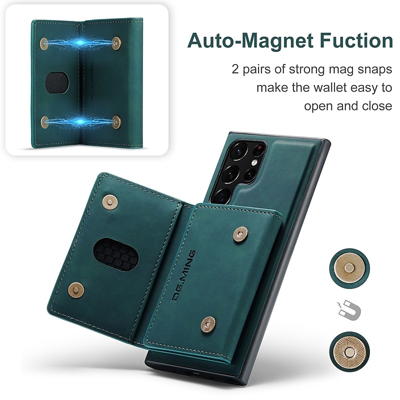 Phone Case Wallet Case For Samsung Galaxy Back Cover S24 S23 S22 S21 Plus Ultra A14 A34 A54 A73 A53 A33 Card Holder Wallet 360°Protection for Camera Shockproof Dustproof Solid Colored PU Leather 2025 - $25.99 –P7