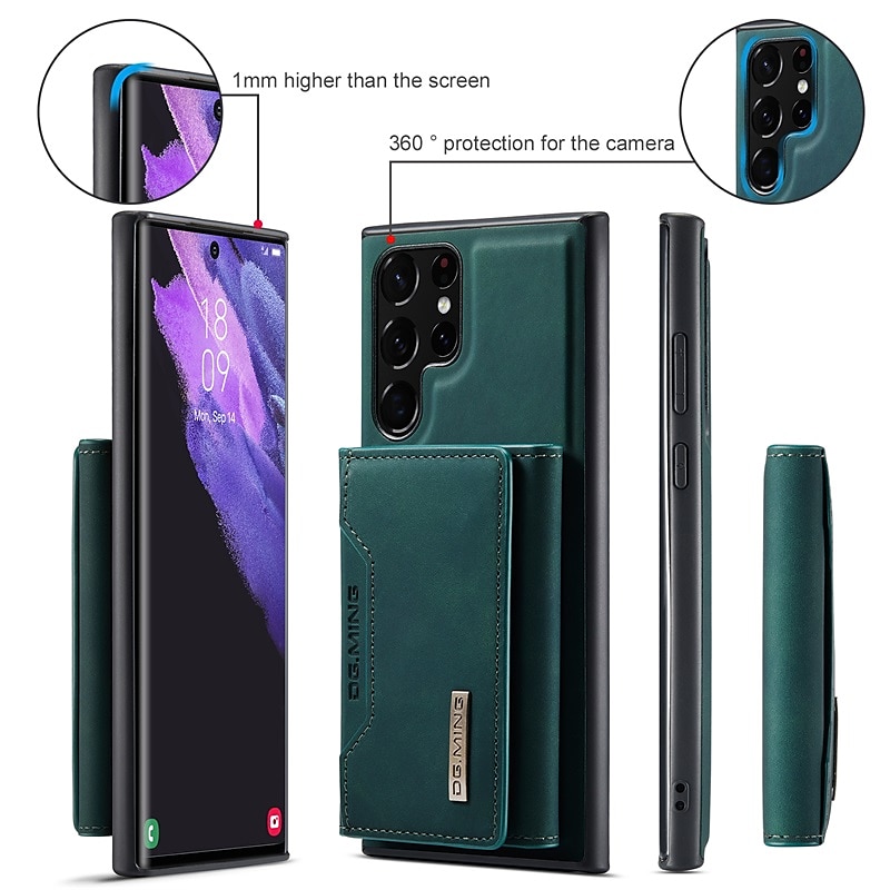 Phone Case Wallet Case For Samsung Galaxy Back Cover S24 S23 S22 S21 Plus Ultra A14 A34 A54 A73 A53 A33 Card Holder Wallet 360°Protection for Camera Shockproof Dustproof Solid Colored PU Leather 2025 - $25.99 –P5