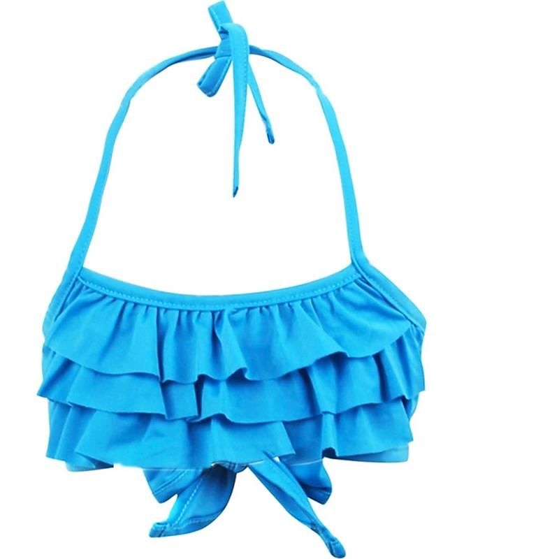 Enfants Fille Trois pièces Maillots de bain sirène Bikini Bikini Natation Le Jour des enfants Imprime Le style mignon Sexy Maillots de bain 3-10 ans Eté Bleu de 2025 ? $35.99 –P4