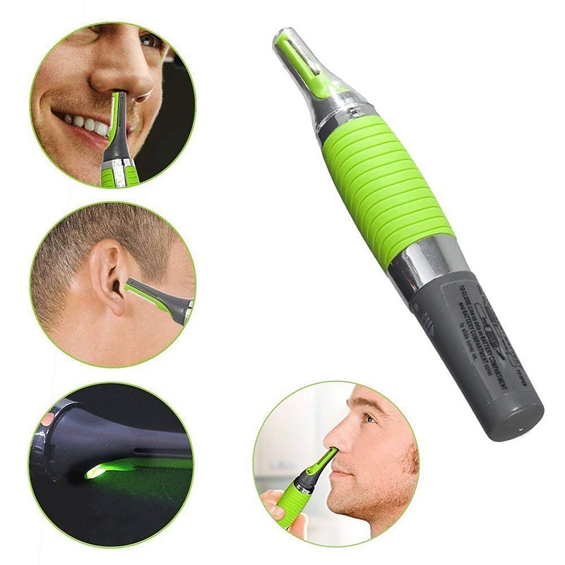 Eyebrow Ear Nose Trimmer Men's Removal Scissors Razor Electric Nose Hair Trimmer Razor Neck Eyebrow Hair Removal (not included in dry battery delivery) 2025 - $15.99 –P5