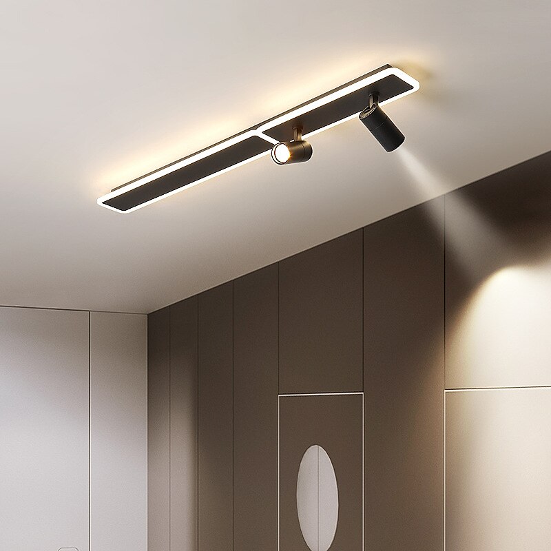 80/100 cm stropní svítidlo led reflektor kovový umělecký styl moderní stylové lakované povrchy 220-240v 2025 - $237.59 –P2