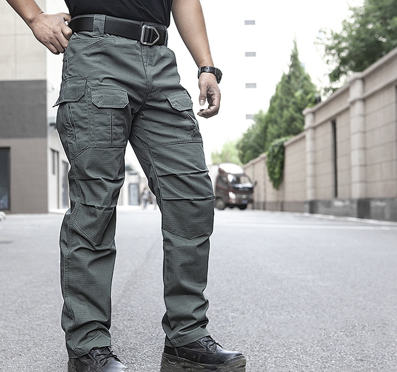 Bărbați Παντελόνι πεζοπορίας Pantaloni de lucru Pantaloni de marfă tactici Militar Vară Primăvară În aer liber Ripstop Rezistent la Vânt Uscare rapidă Multi buzunar Pantaloni Talie elastică Buzunar 2026 - $46.99 –P7