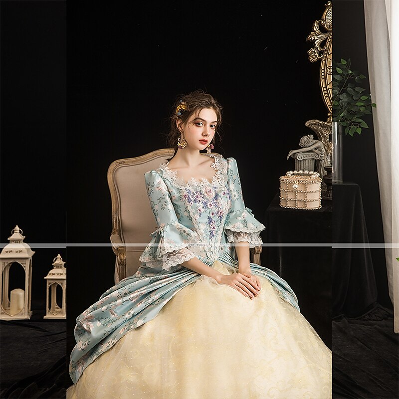 baroque prom dress French Handmade Baroque Goodness Prom Dress