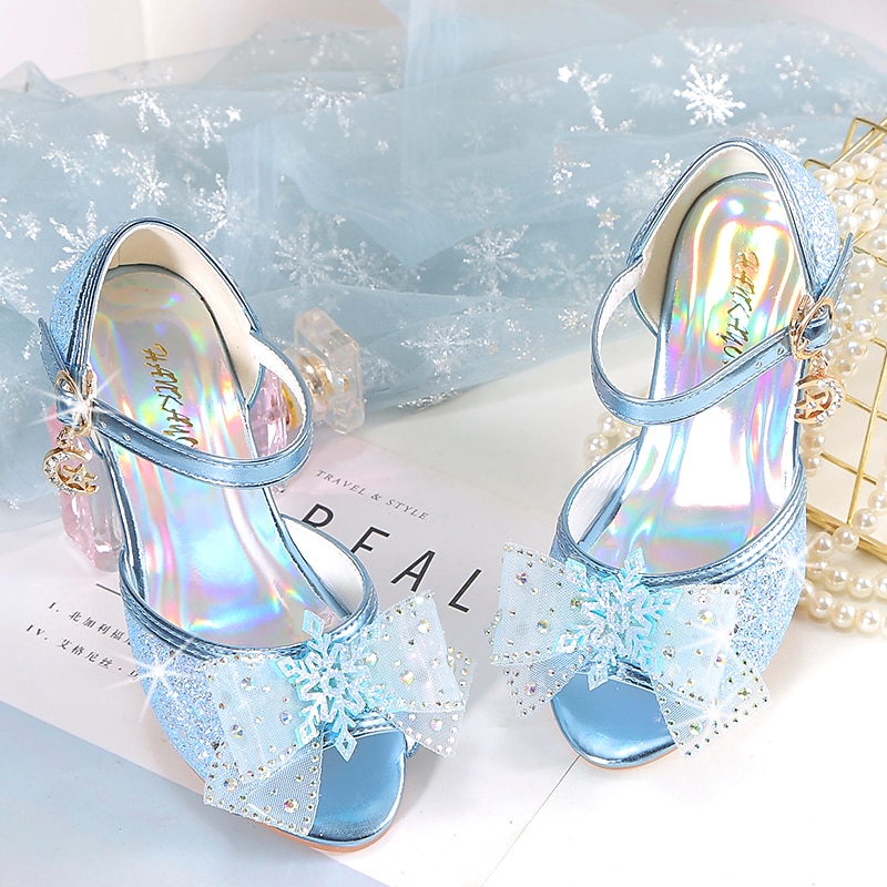 Girls' Pink Glitter Party Shoes – Peep-Toe Design, Bow and Rhinestone Decoration, Adjustable Strap, Perfect for Weddings and Special Occasions 2025 - $32.99 –P8