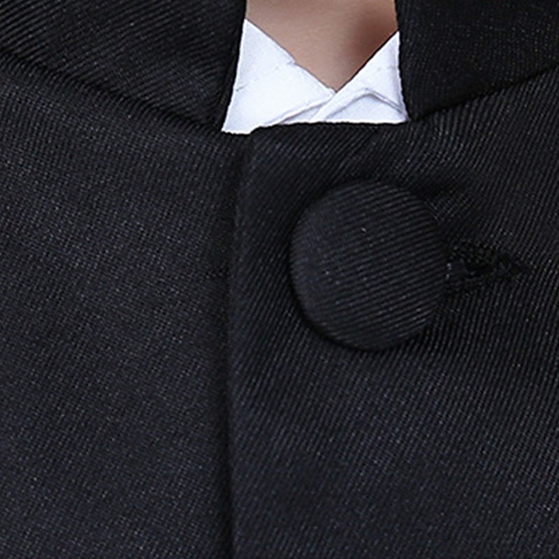 2 delar Ringbärarkostym Pojkar Barn Byxset Formellt set Fest Datum Häftig Formell Ensfärgat Svart Vit Polyester 2025 - $28.99 –P2