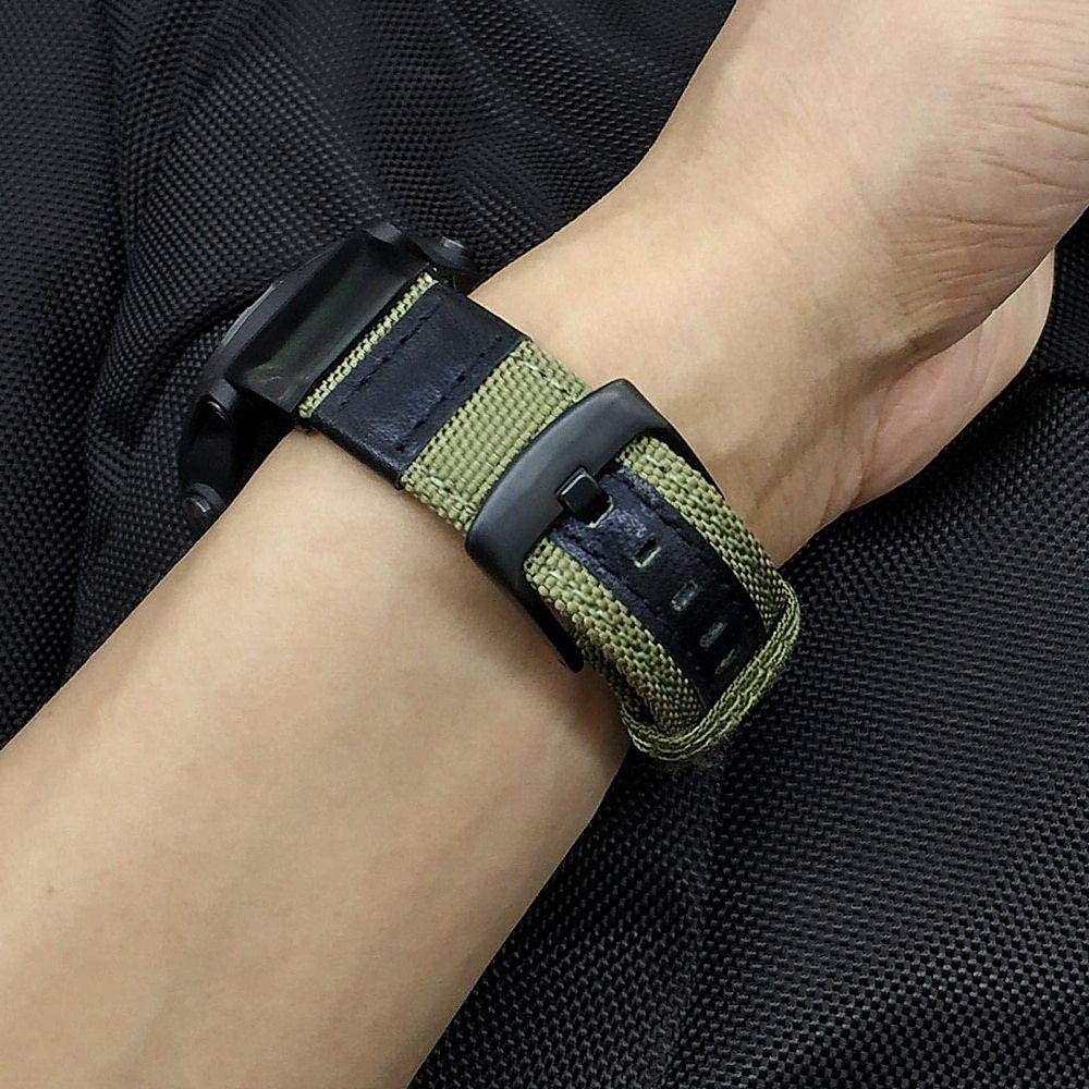 Ver Banda para Garmin Fenix Quatix 7X 6X 5X Plus 3 HR Sapphire Instinct 2X Solar Enduro Tactix 7 Pro Descent Mk2i Mk2 D2 Bravo Charlie Delta PX Nailon Reemplazo Correa Ajuste rápido 26 mm Transpirable 2025 - $20.99 –P2
