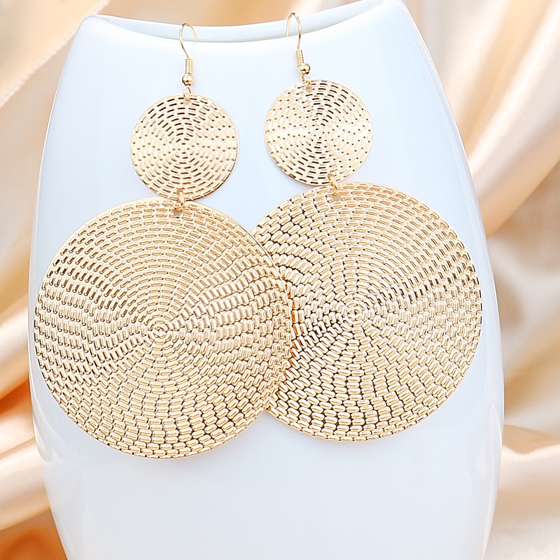 Per donna Orecchini a goccia geometrico Ciambelle Moda Semplice Boho Orecchini Gioielli Argento / Oro Per Feste Per eventi 1 paio del 2025 a $4.49 –P2