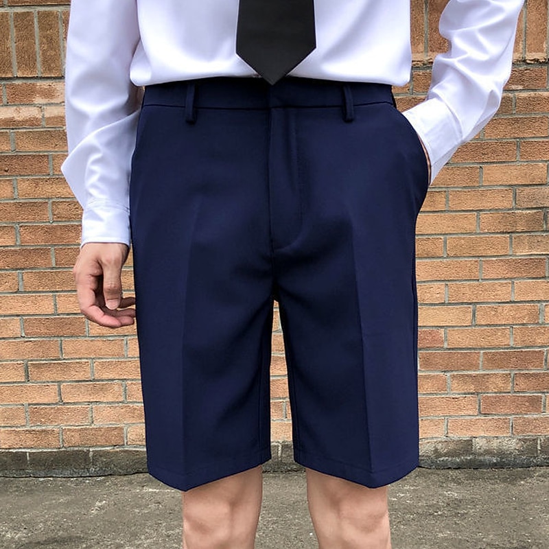 mens knee length dress shorts Jiuke Golf Shorts for Men Lightweight Quick Dry Stretch Flat Front Casual Knee Length Dress Shorts, Men's, Size: Medium, White