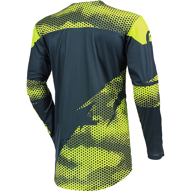 Herr Downhilltröja Långärmad Bergscykling Vägcykling Grön Grå Cykel Andningsfunktion Snabb tork Polyester Elastan sporter Geometri Kläder 2025 - $32.99 –P4