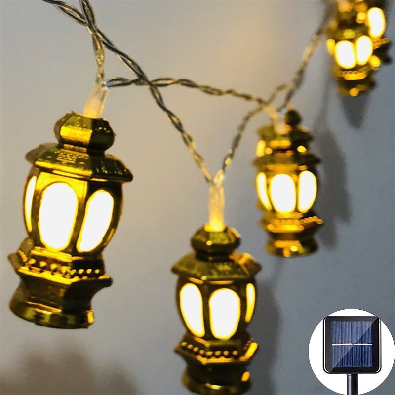 Eid Mubarak-Lampe LED décorative pour Ramadan Kareem, luminaire