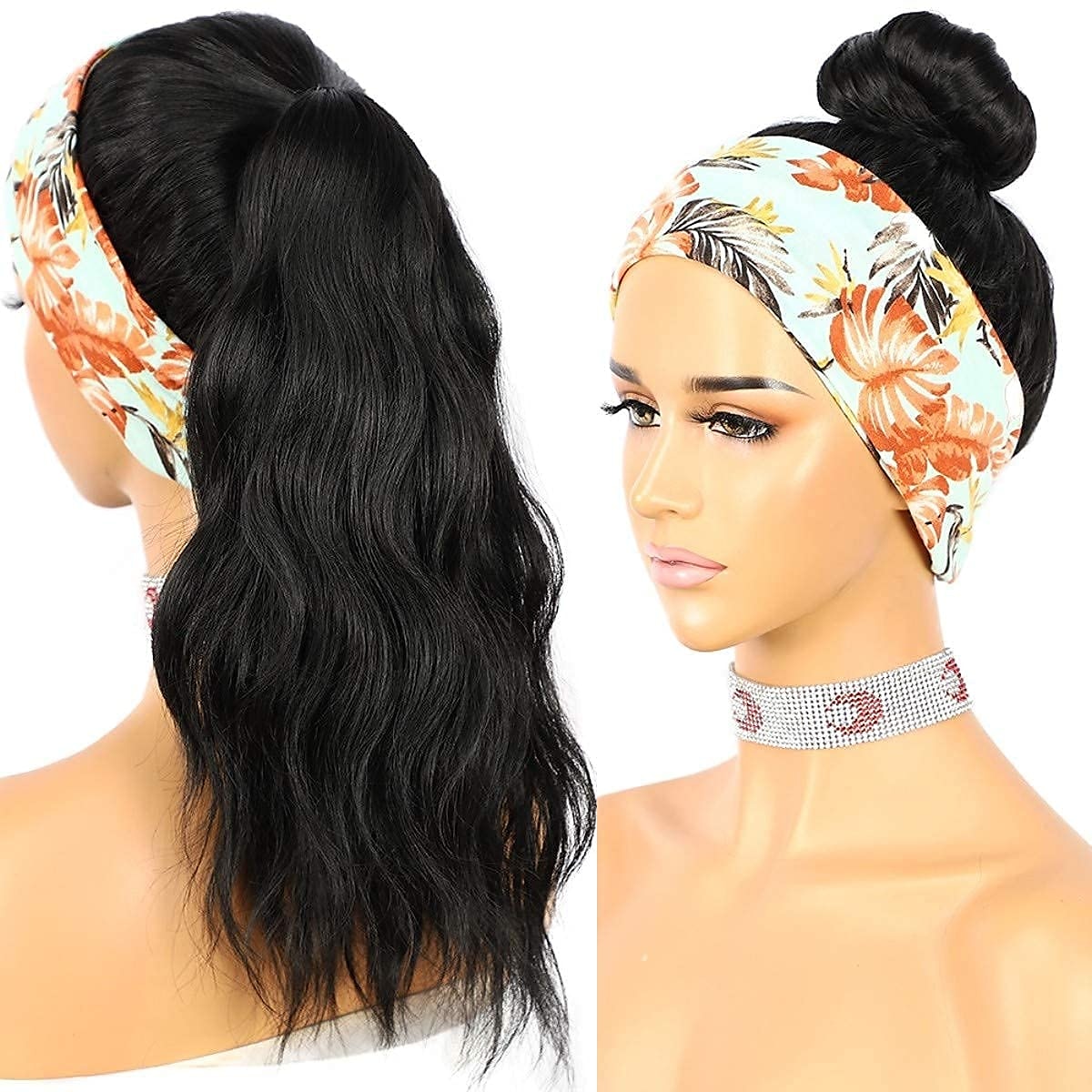 parrucche della fascia glueless parrucca della fascia corpo sciolto ondulato parrucche sintetiche dei capelli per le donne nere onda nessuna parrucche anteriori del merletto della miscela di colore del 2025 a $26.99 –P8
