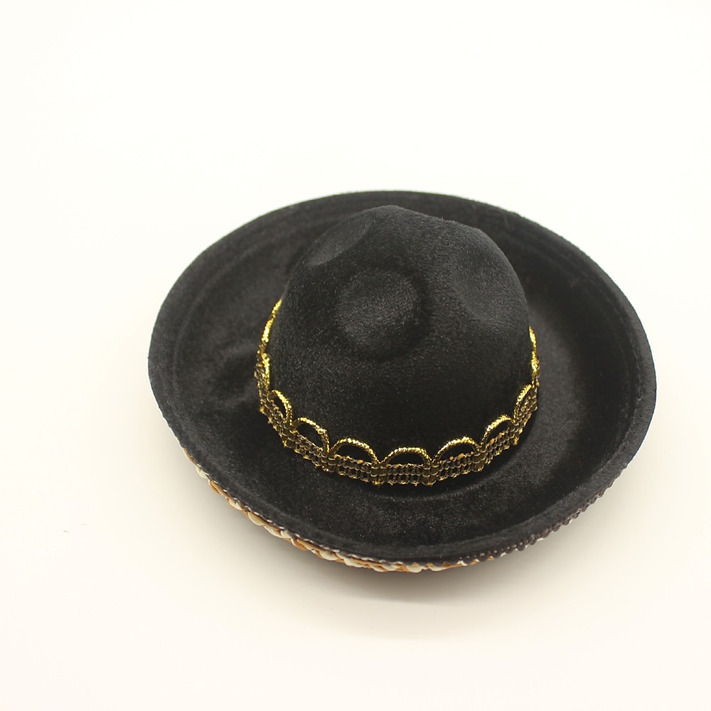 Mexican Masquerade Sombrero Hat Kid's Boys Cosplay Cinco de Mayo Mexico Independence Day Day of the Dead Carnival Masquerade Mexico's Independence Day Festival / Holiday Black / Yellow / Beige Easy 2025 - $15.99 –P6