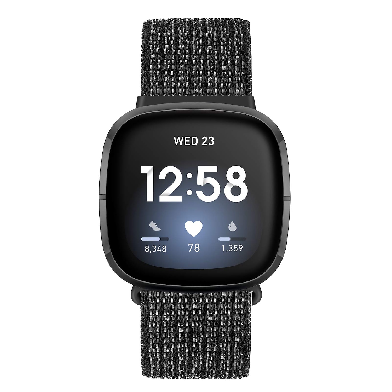 1 pcs Pulseira de Smartwatch para Fitbit Versa 3 / Sense Náilon Relógio inteligente Alça Ajustável Elástico Respirável Pulseira Esportiva Substituição Pulseira de 2025 por $15.99 –P1