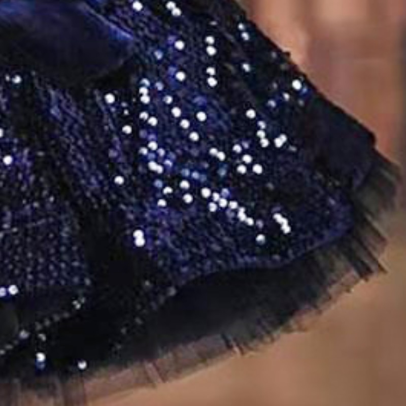 Kids Girls' Dress One Shoulder Sequins A Line Dress Party Birthday Ruched Mesh Navy Blue Above Knee Short Sleeve Princess Cute Dresses Fall Summer Regular Fit 3-12 Years dress to impress 2025 2025 - $82.99 –P6