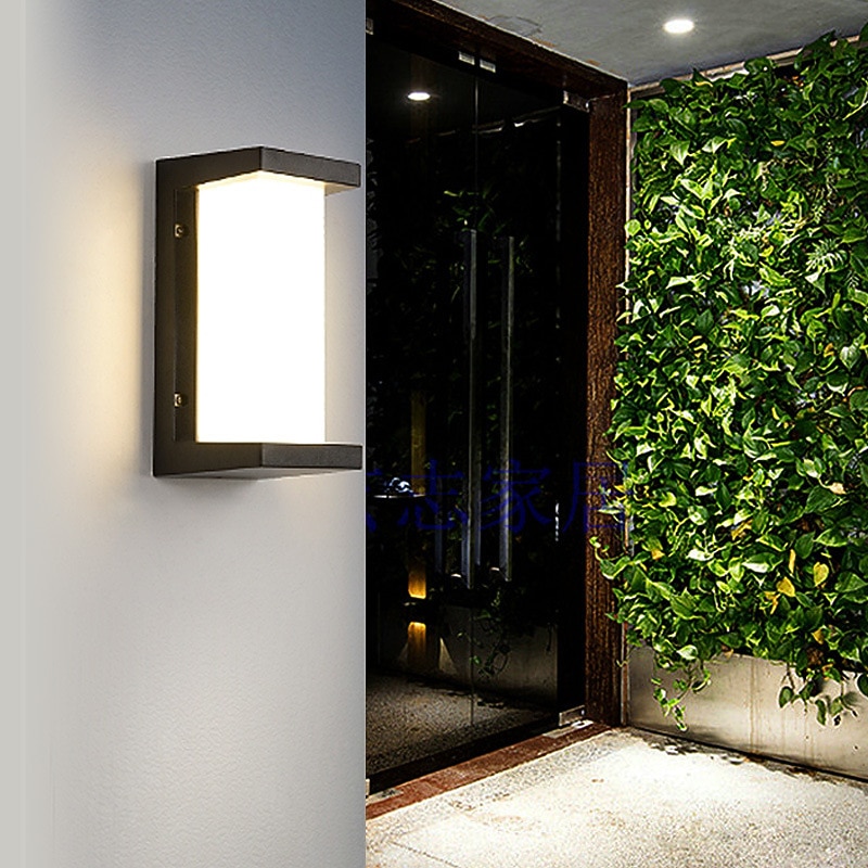 Applique Da Parete Per Esterni Moderna Led Impermeabile Cortile Corridoio Scale Applique Da Parete In Acrilico 220-240 V 10 W del 2025 a $182.99 –P7