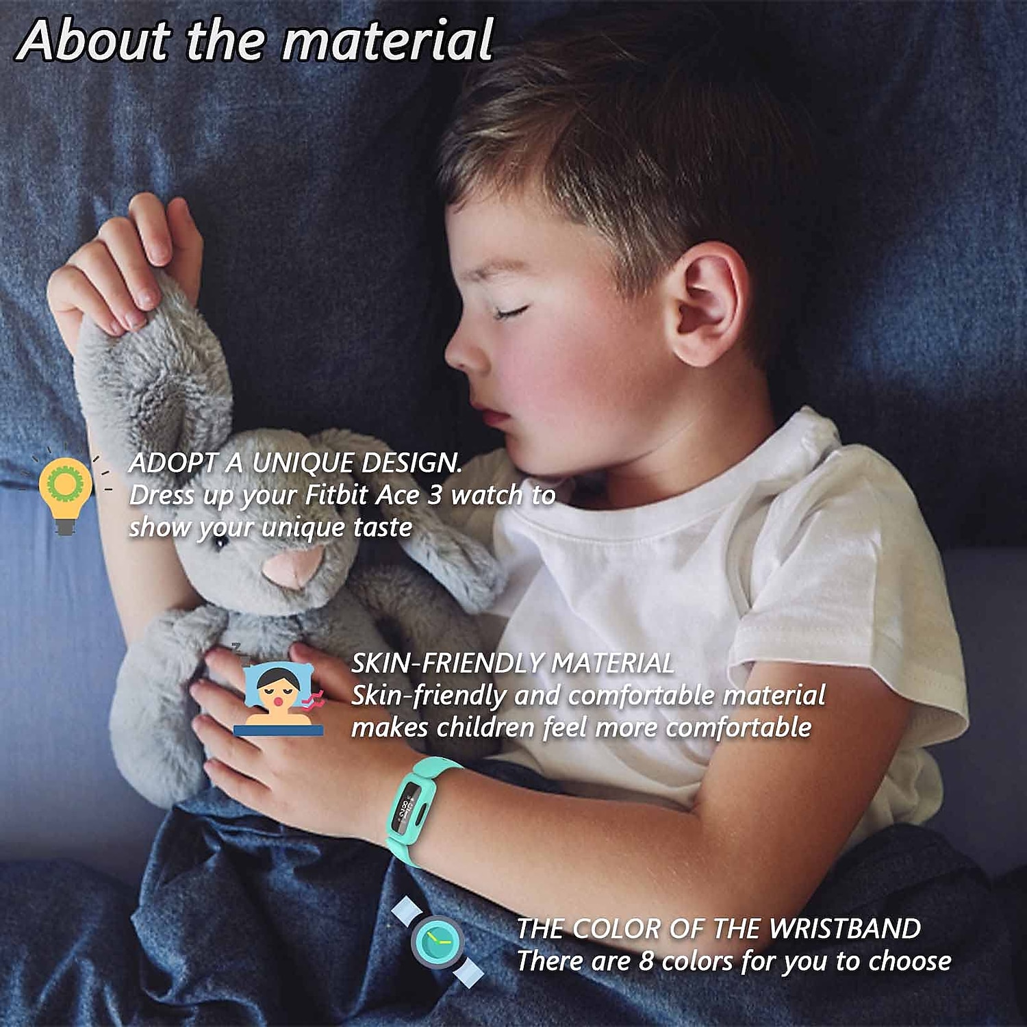 Ремешок для часов для Фитбит Ace 3 Мягкий силикон Замена Ремень с чехлом Водонепроницаемый Регулируется Браслет 2026 - $11.99 –P5