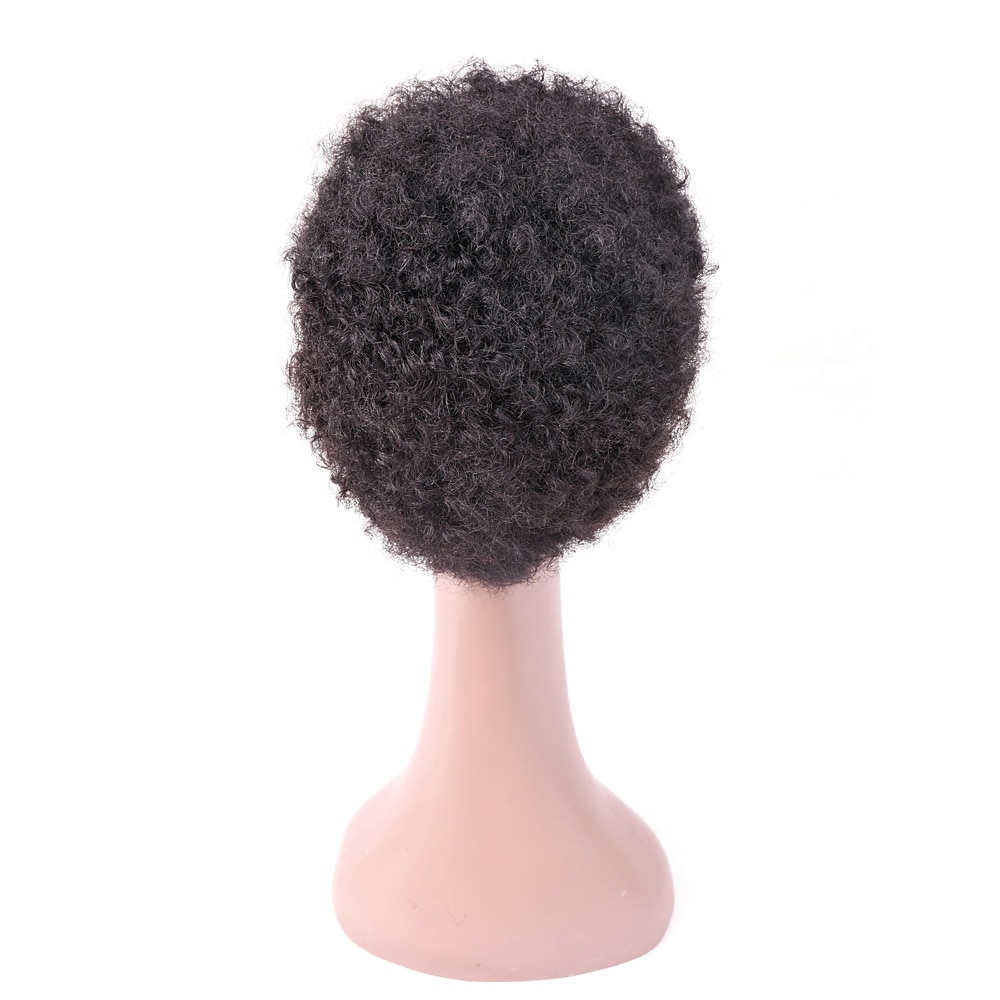 parrucca corta riccia per capelli umani stile africano riccio afro crespo per le donne nere parrucca riccia senza pizzo remy parrucca piena fatta a macchina del 2025 a $34.99 –P4