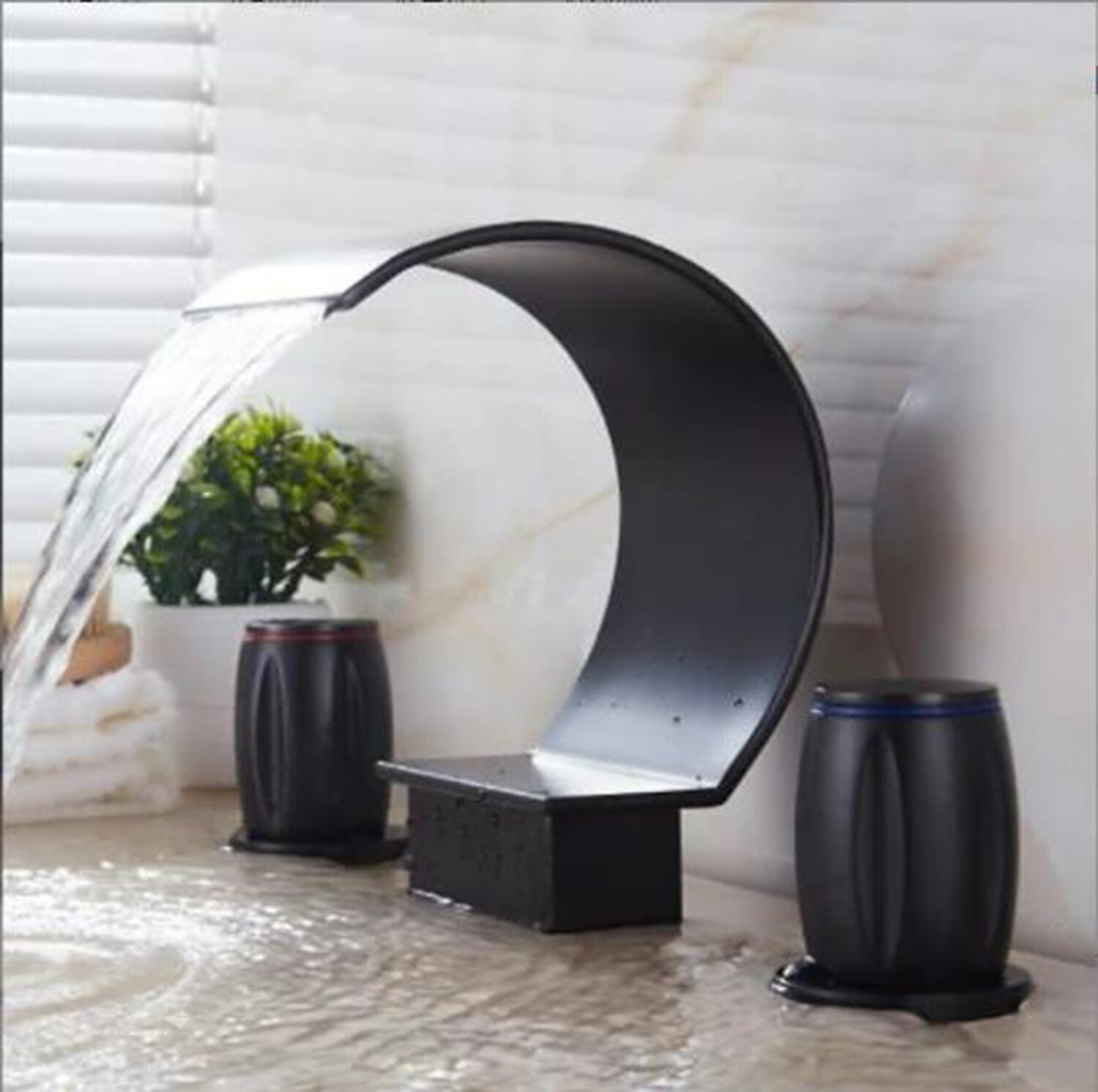 Bathroom Sink Faucet - Widespread Painted Finishes Vessel Two Handles One HoleBath Taps Modern Single Hole Bathroom Faucet, Single Handle Bathroom Faucet Chrome, Bathroom Sink Faucet, Drain Assembly 2025 - $129.99 –P2