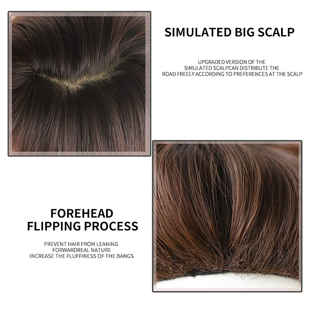 Black Wig With Bangs Long Black Straight Wig With Bangs Synthetic High Density Long Wig For Women 2025 - $24.99 –P2