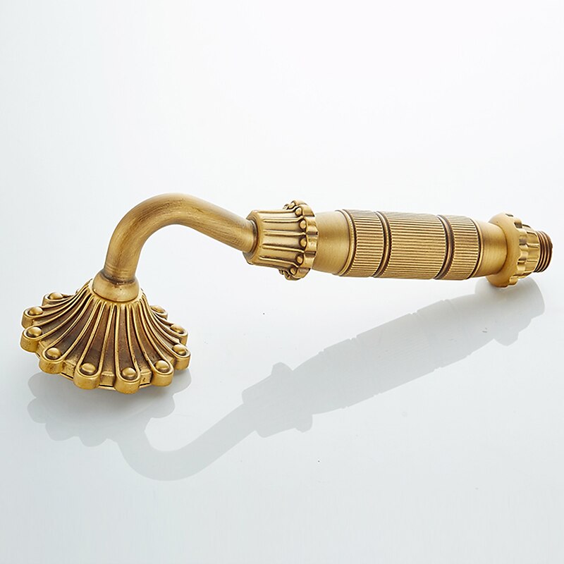 Shower Faucet,Rainfall Shower System Body Jet Massage Set - Handshower Included pullout Rainfall Shower Antique Vintage Style Antique Brass Mount Inside Brass Valve Bath Shower Mixer Taps 2025 - $566.99 –P14