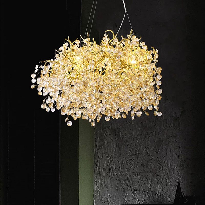 Lampadario design lanterna a sospensione 60 cm lampadario a sospensione a led in alluminio elettrolitico moderno 220-240v del 2025 a $2493.99 -P4