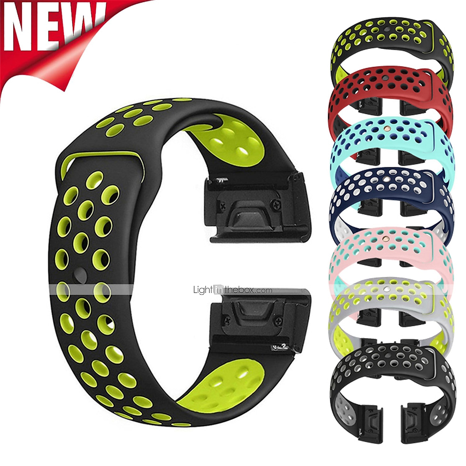 Ремешок для часов для Garmin Подход S62 MARQ Descent G1 Подход S60 Fenix 7 Sapphire Solar / 6 Pro / 5 Plus силиконовый Замена Ремень Быстрая посадка 22 мм Дышащий Спортивный ремешок Браслет 2025 - $15.99 –P1