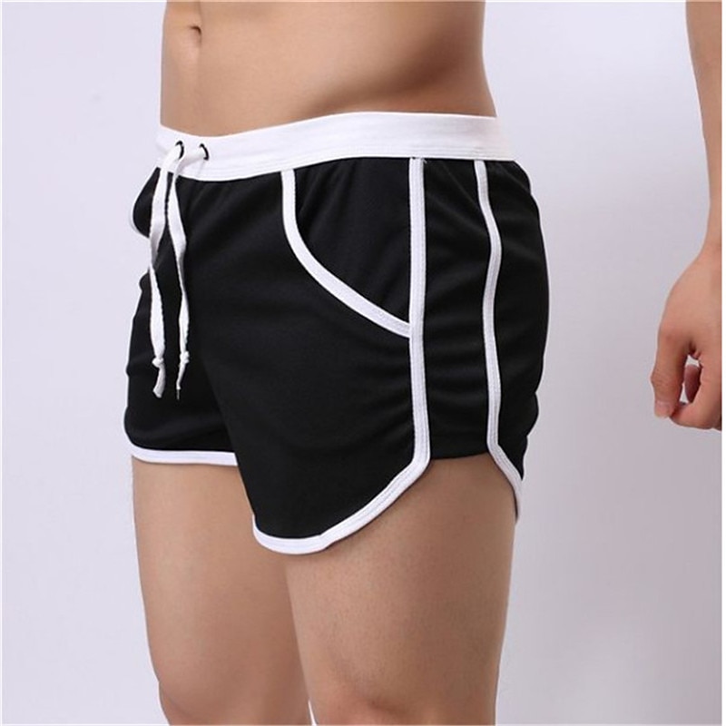 Herren Badehose Schwimmshorts Bademode Boardshorts Badeshorts 3-Zoll-Shorts Elastische Taille Farbblock Komfort Atmungsaktiv Kurz Sport in der Natur Täglich Baden Stilvoll Casual / sportlich Schwarz 2025 - $10.99 –P4