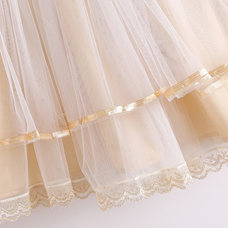 Toddler Girls' Dress Jacquard Party Bow White Knee-length Sleeveless Cute Sweet Dresses Summer Slim 1-4 Years 2025 - $33.99 –P2